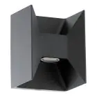 Eglo Wall Light Morino Outdoor Aluminium Anthracite/Graphite Up & Down  5W 460lm - 830 Warm White